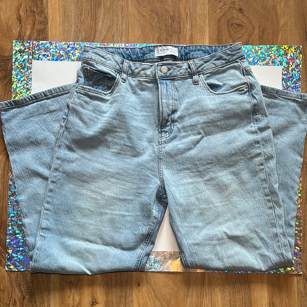 Primark Blue Flare Wide Leg Denim